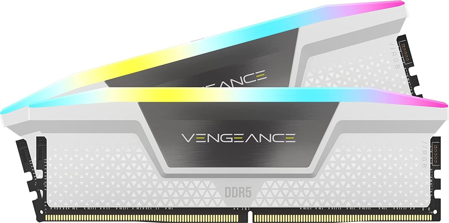 Corsair Vengeance RGB 32GB (2x16GB) DDR5 5200MHz CL40 RAM con Intel XMP e Illuminazione RGB
