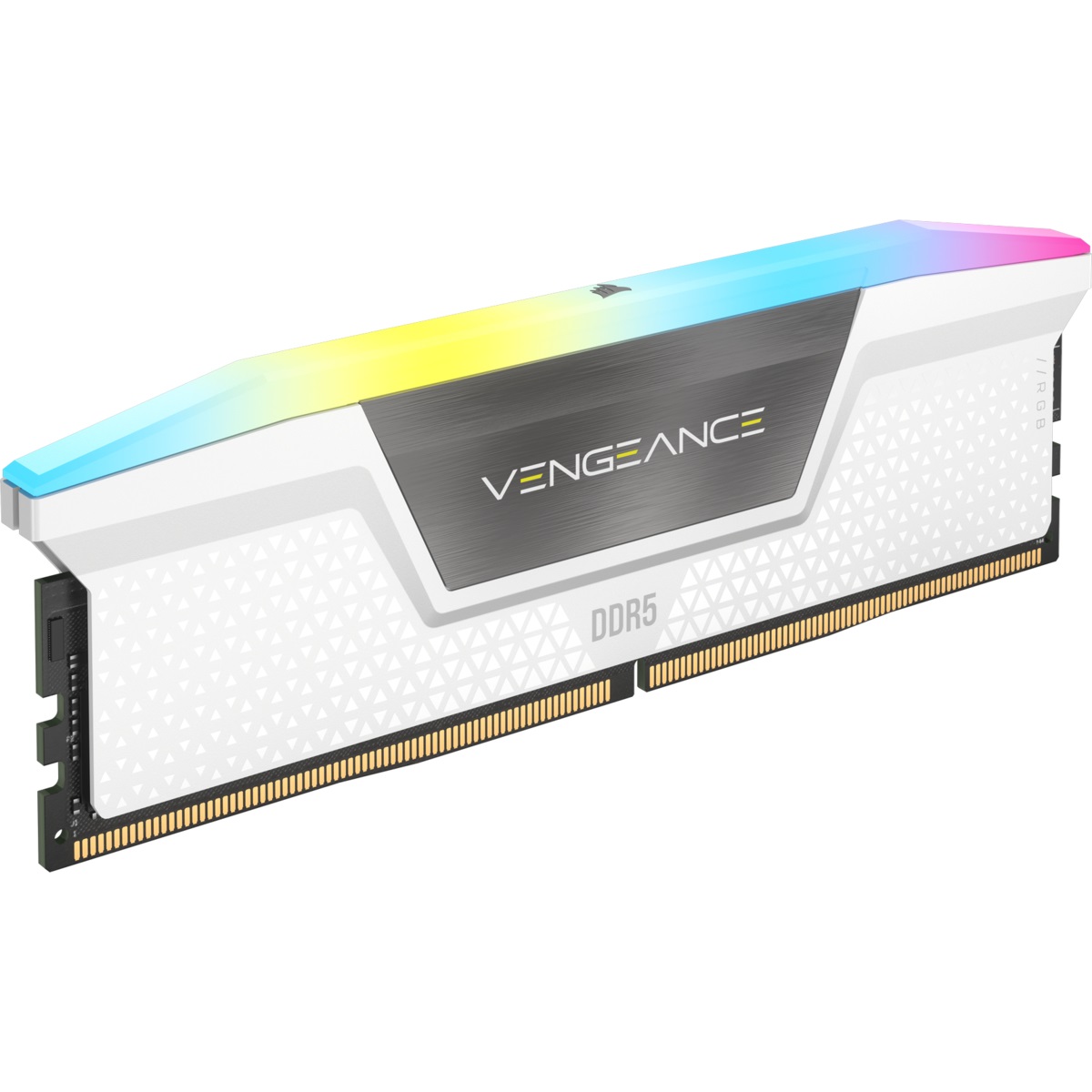 Corsair Vengeance RGB 32GB (2x16GB) DDR5 6000MHz CL40 - Memoria RAM Compatibile iCUE e Intel XMP - Bianco