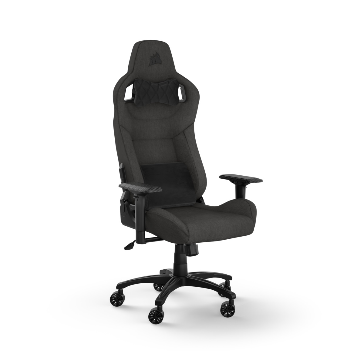 Corsair CF-9010057-WW Sedia da Gaming per PC con Seduta e Schienale in Rete, Braccioli Regolabili, Supporto Lombare in Memory Foam, Colore Nero, Portata Massima 120 kg