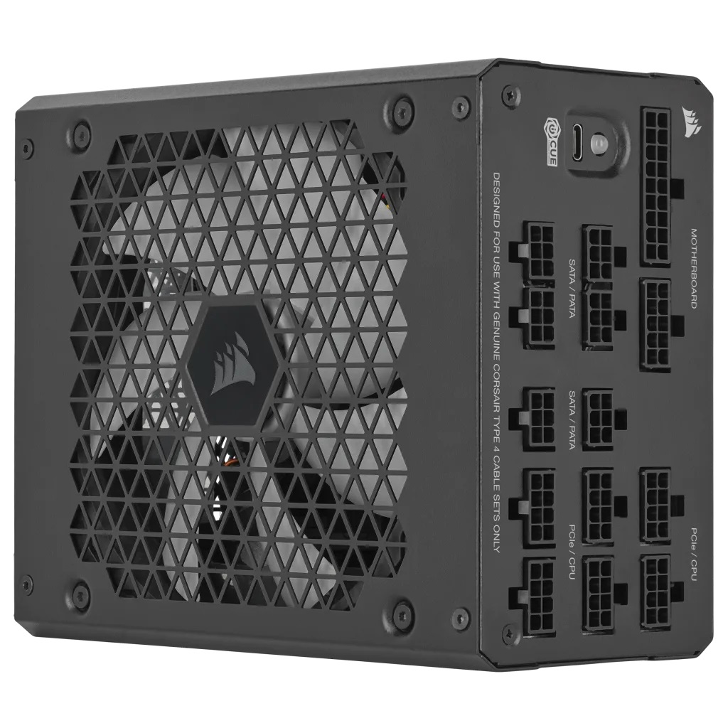 Corsair HX1000i Alimentatore ATX 1000 W Completamente Modulare 80 Plus Platinum - Compatibile con ATX 3.0 e PCIe 5.0 - Nero