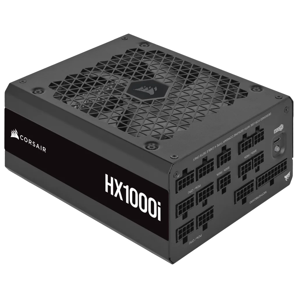 Corsair HX1000i Alimentatore ATX 1000 W Completamente Modulare 80 Plus Platinum - Compatibile con ATX 3.0 e PCIe 5.0 - Nero
