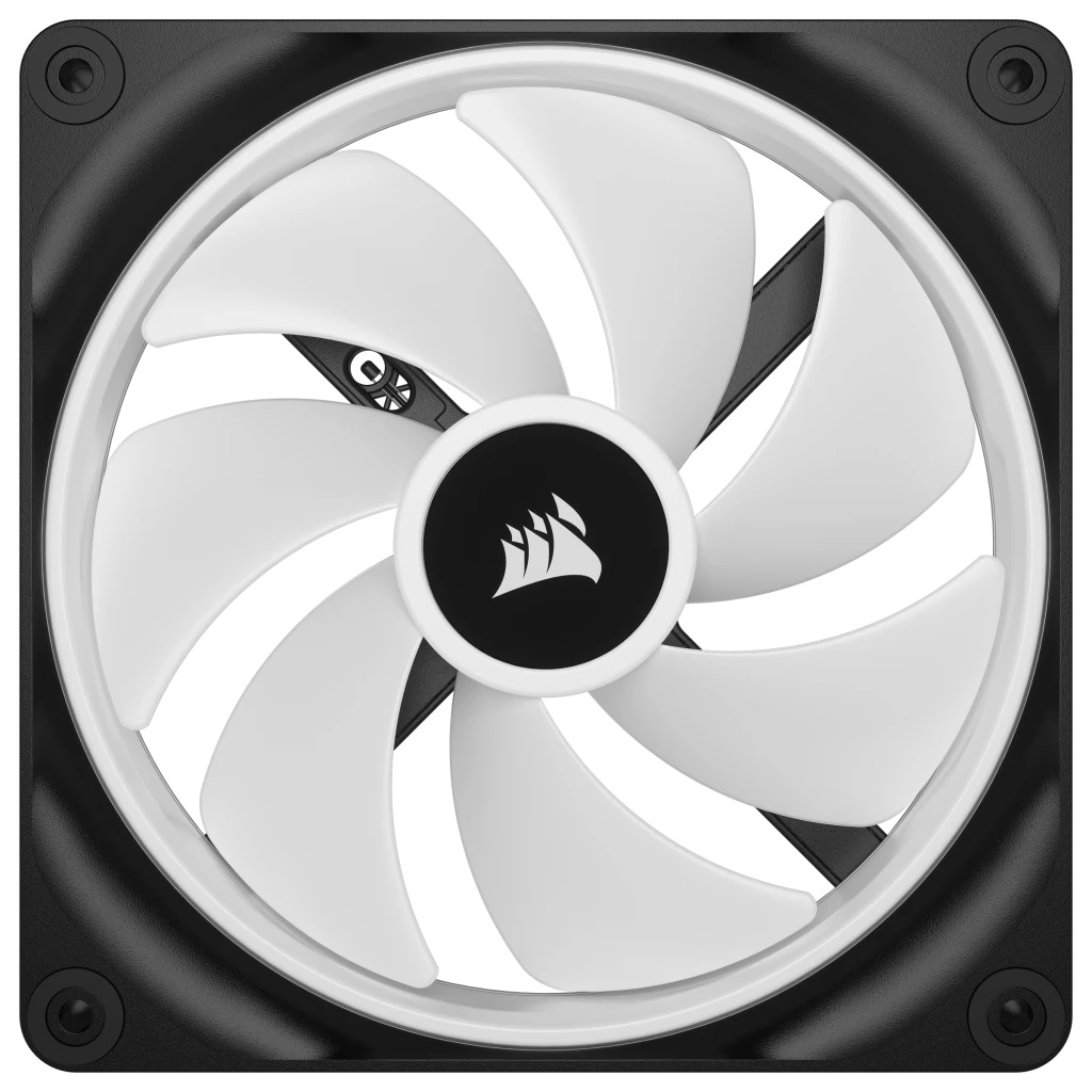 CORSAIR CO-9051004-WW Ventilatore da Case 14 cm, Nero e Bianco, Velocità fino a 2000 Giri/min, Flusso d'aria 82,5 pdc/min