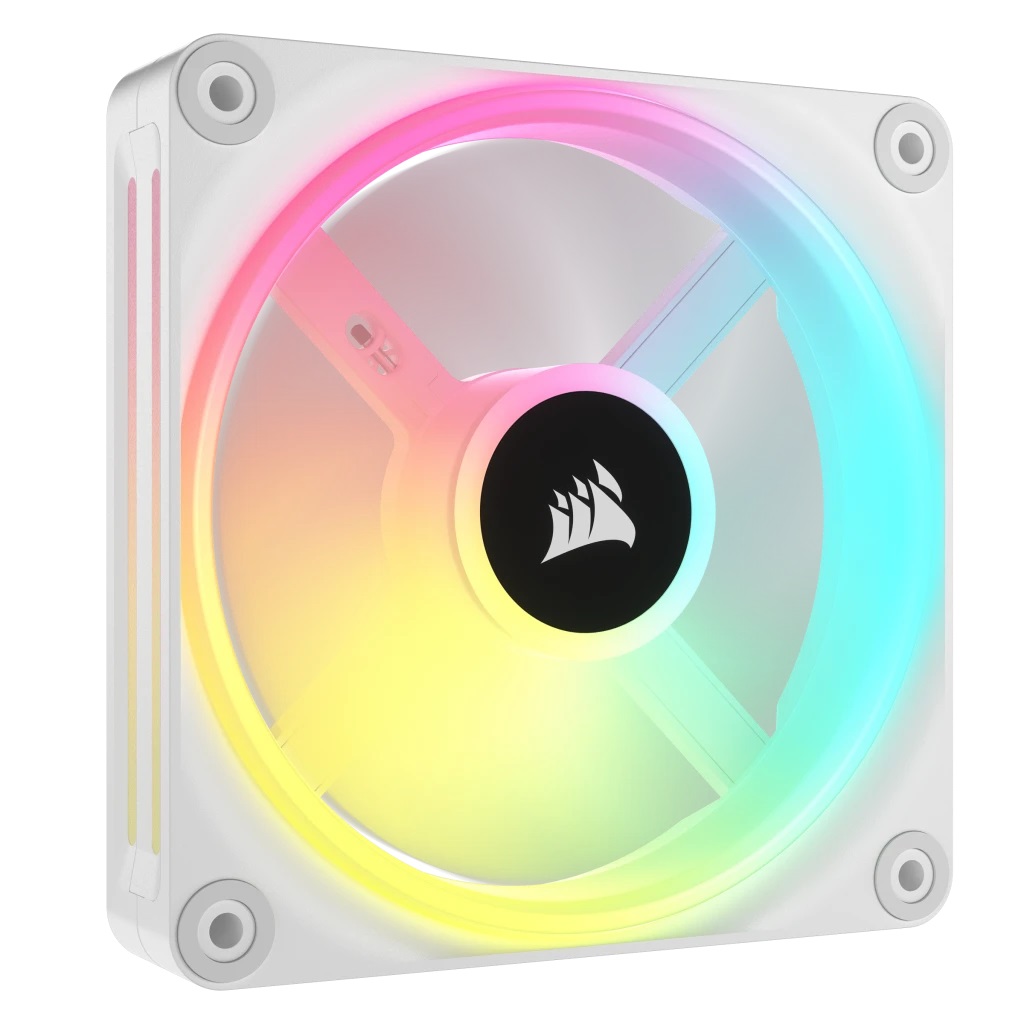 Corsair iCUE LINK QX120 RGB Ventilatore 12 cm Bianco - Kit da 3 Ventole con RGB