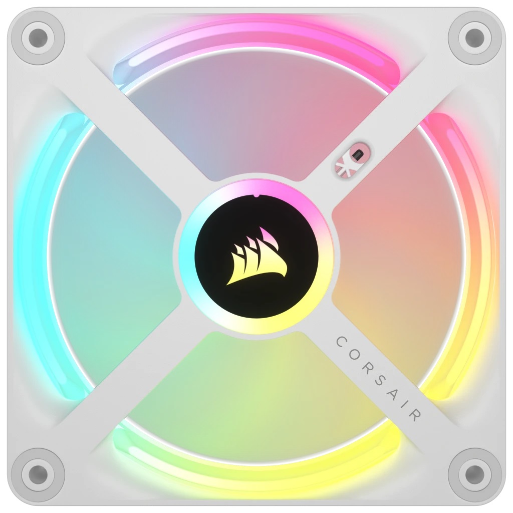 Corsair iCUE LINK QX120 RGB Ventilatore 12 cm Bianco - Kit da 3 Ventole con RGB