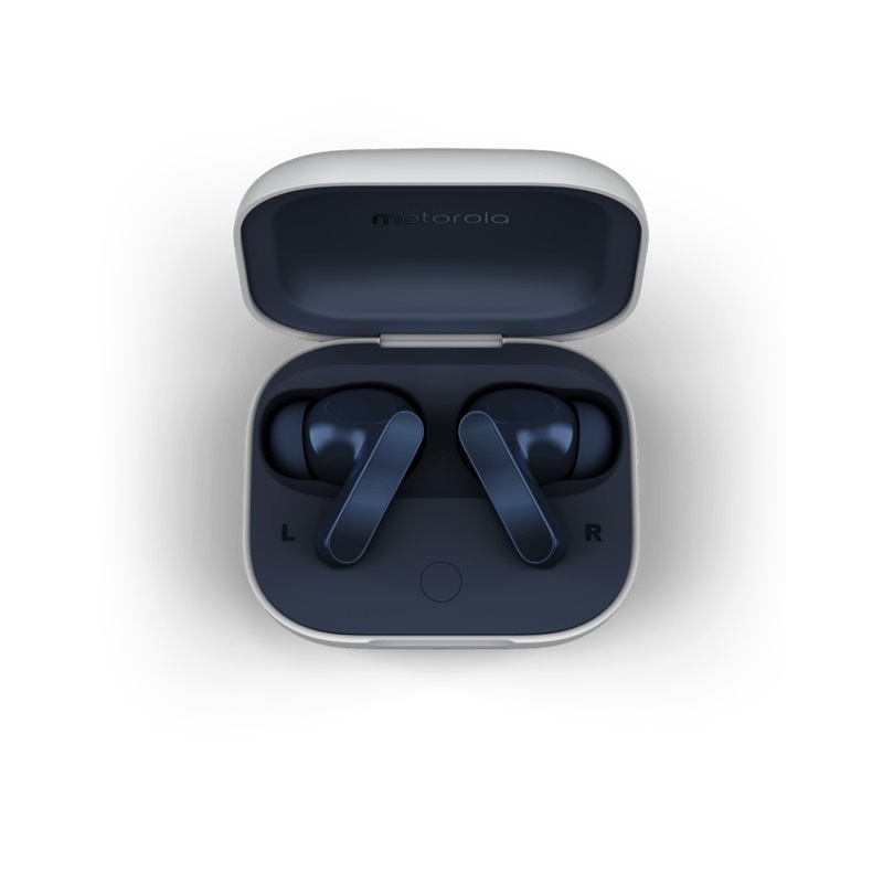 Motorola Moto Buds - Auricolari Wireless Bluetooth Blu per Chiamate, Musica e Sport