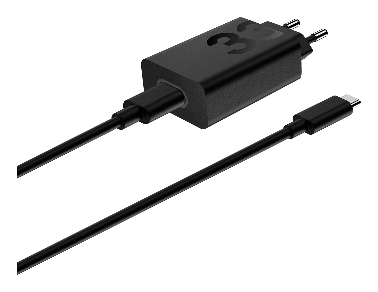 Motorola TurboPower 33W Caricabatterie Universale Nero con USB-C e USB-A, Ricarica Rapida Interna