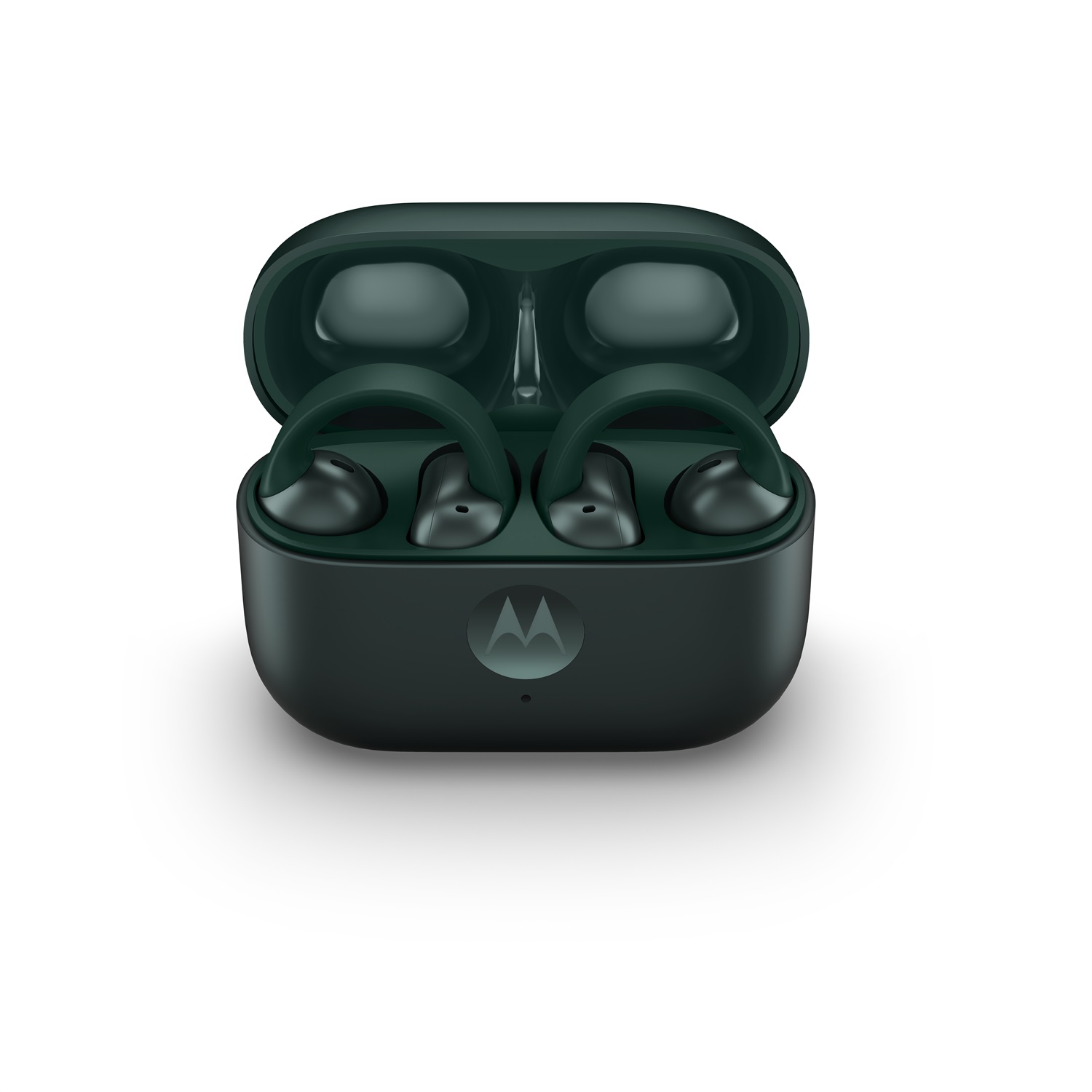 Motorola Moto Buds Loop - Auricolari Wireless In-ear con Design Open-ear, Sound by Bose, Riduzione Rumore, Fino a 37 Ore di Riproduzione, Colore Verde