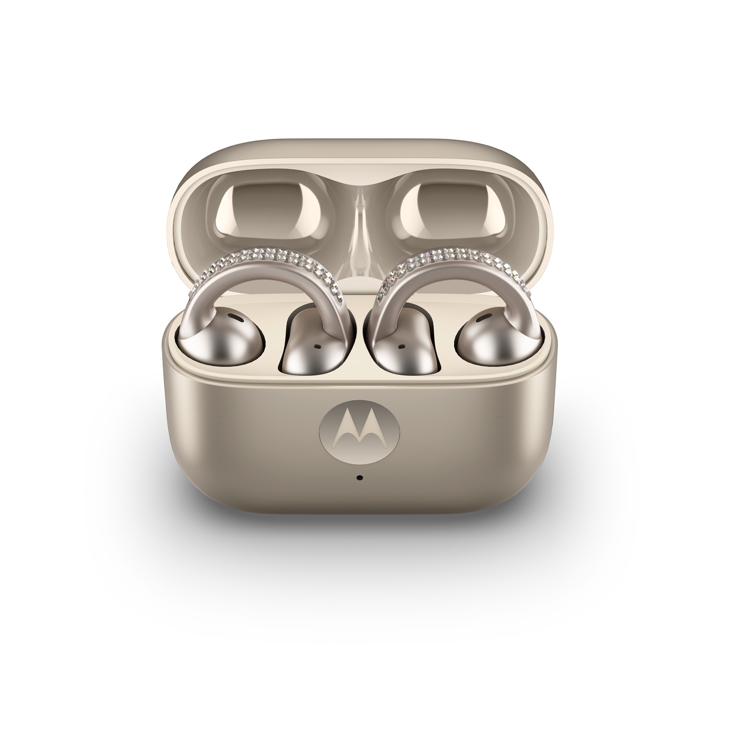 Motorola Moto Buds Loop Auricolari Wireless Bluetooth Beige con Sound by Bose - Ideali per Chiamate, Musica e Sport
