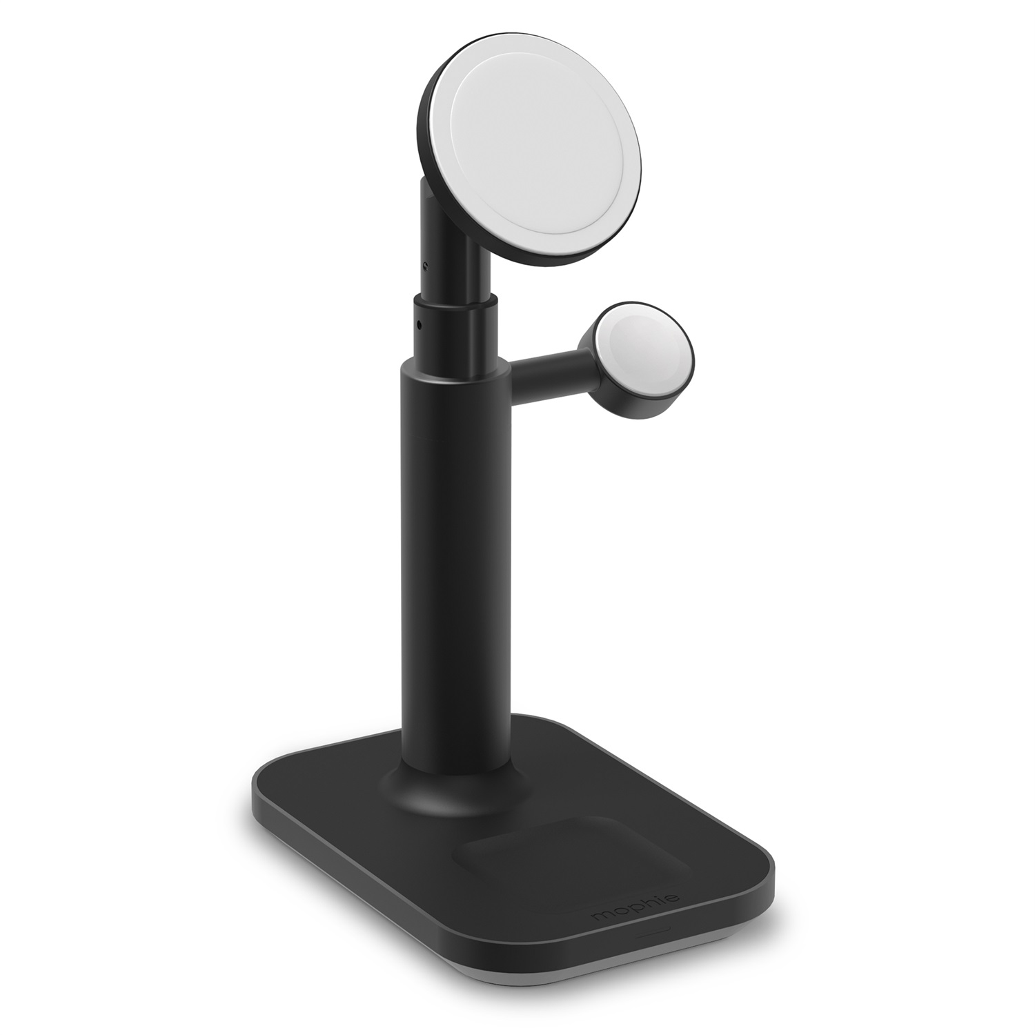 mophie 401311461 Caricabatterie Wireless Nero per Smartphone, Orologio Intelligente, Cuffie e Auricolari - Ricarica Rapida e USB