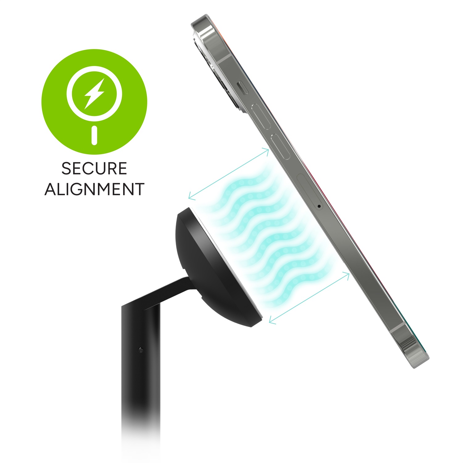 mophie 401311461 Caricabatterie Wireless Nero per Smartphone, Orologio Intelligente, Cuffie e Auricolari - Ricarica Rapida e USB