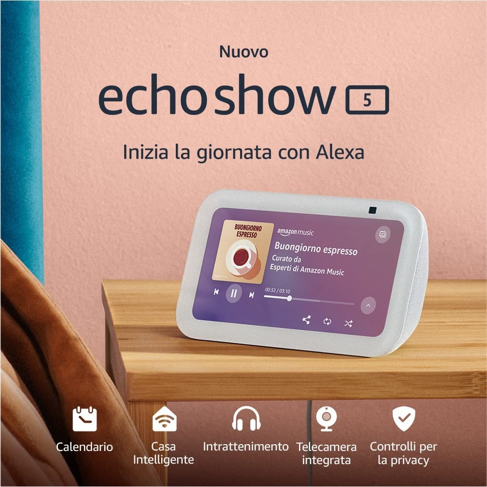Amazon Echo Show 5 (3ª generazione) - Smart Display Blu da 5,5
