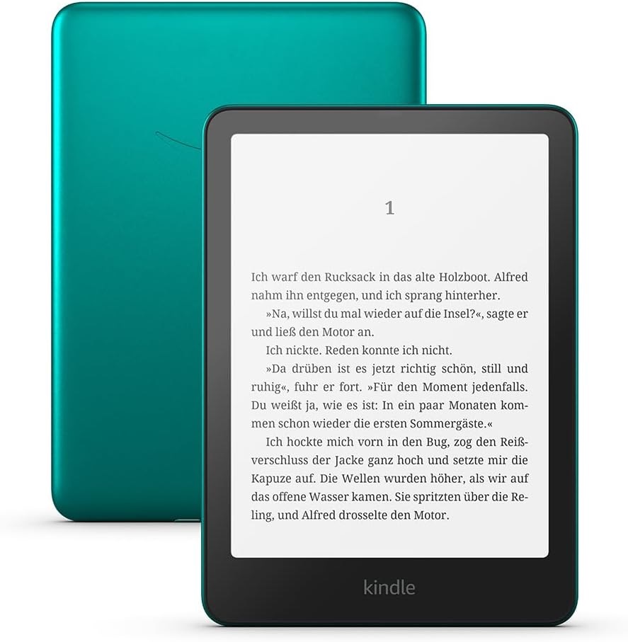 Amazon Kindle Paperwhite Signature Edition 32 GB - Lettore e-book con luce frontale a regolazione automatica, ricarica wireless, settimane di autonomia - Verde metallizzato
