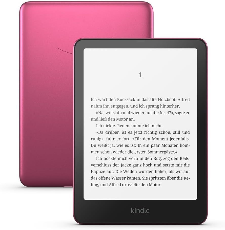 Amazon Kindle Paperwhite Signature Edition - Lettore e-book 32 GB con luce frontale a regolazione automatica, ricarica wireless, settimane di autonomia - Rosa metallizzato