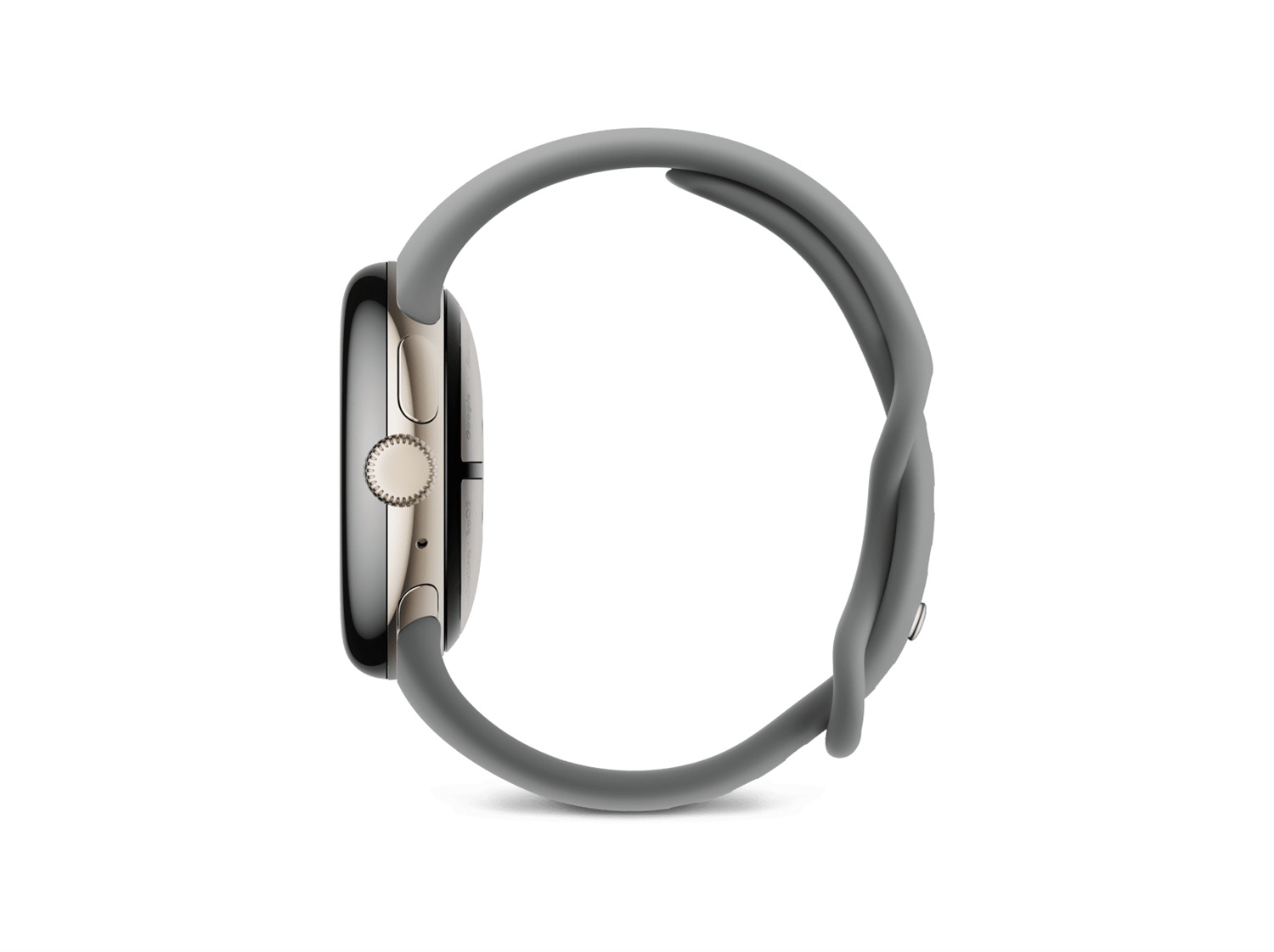 Google Pixel Watch 3 - Smartwatch AMOLED 41 mm Digitale Touch screen 4G LTE Oro Champagne con Cinturino Grigio Verde e GPS