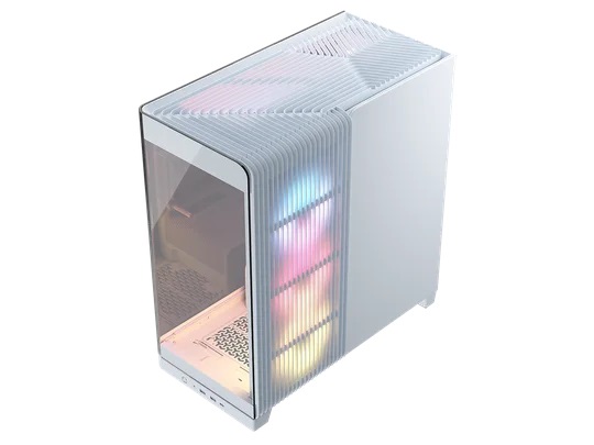 CORSAIR 4500X LX-R RGB LINK Case Mid-Tower Bianco con Vetro Panoramico e 3 Ventole RGB
