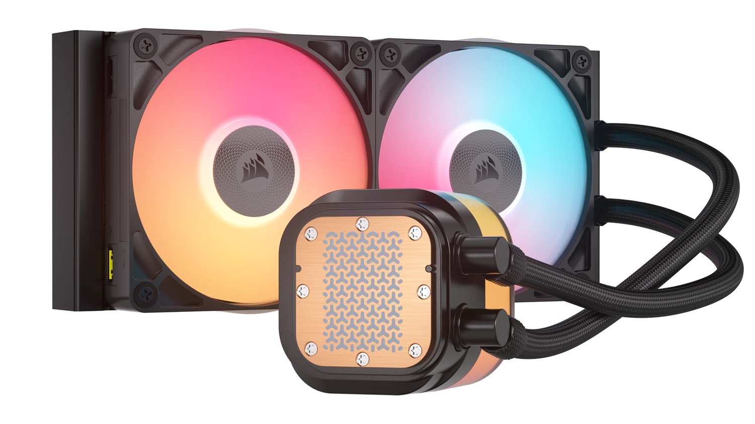 Corsair iCUE LINK TITAN 240 RX Raffreddatore a Liquido RGB 240mm con Ventole RX120 e Hub Incluso