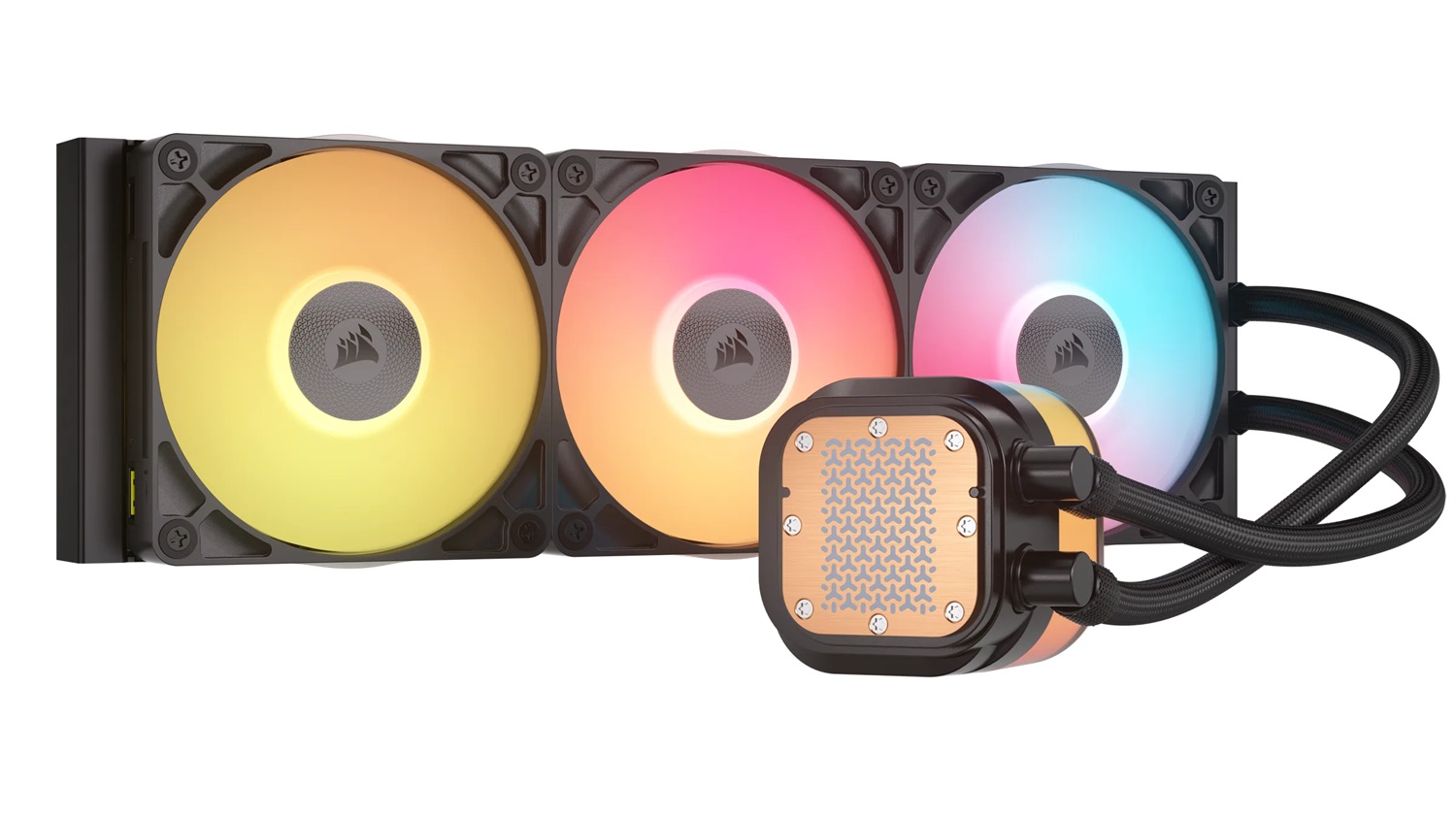 Corsair iCUE LINK TITAN 360 RX LCD Raffreddatore CPU a Liquido 360mm RGB con 3 Ventole RX120 e Hub Incluso - Compatibile Intel LGA 1851/1700 e AMD AM5/AM4