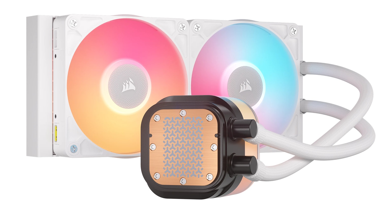 Corsair iCUE LINK TITAN 240 RX LCD Raffreddatore CPU a Liquido con Ventole RGB - 240mm, Bianco, Compatibile Intel e AMD