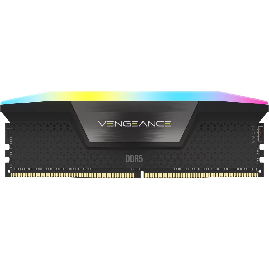 Corsair Vengeance RGB CMH96GX5M2B6800C34 - Memoria RAM 96 GB (2 x 48 GB) DDR5 6800 MHz, 288-pin DIMM, Latenza CAS 40
