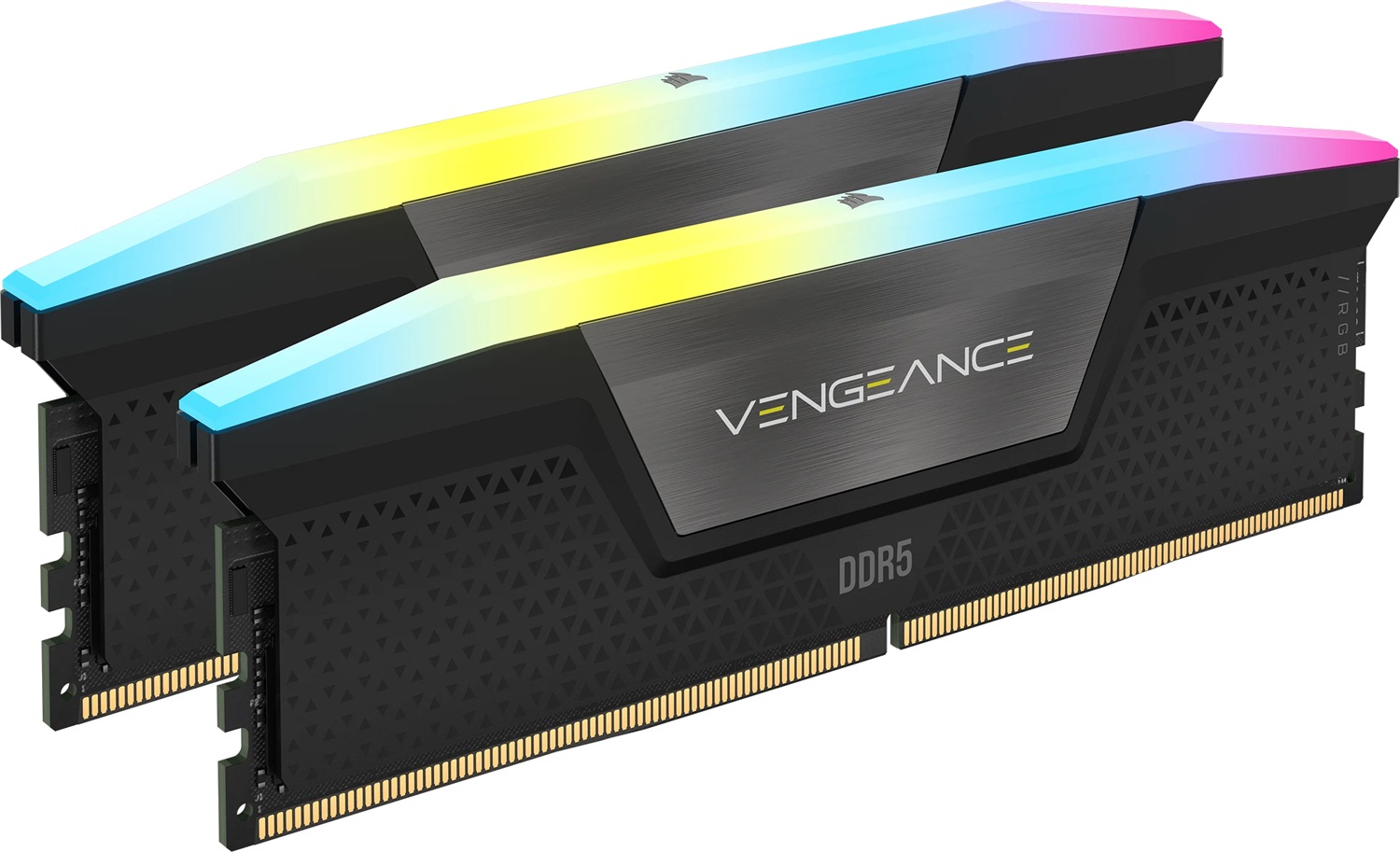 Corsair Vengeance RGB DDR5 16GB (2x8GB) 5200MHz CL40 - Memoria RAM Compatibile con Intel XMP - Nero