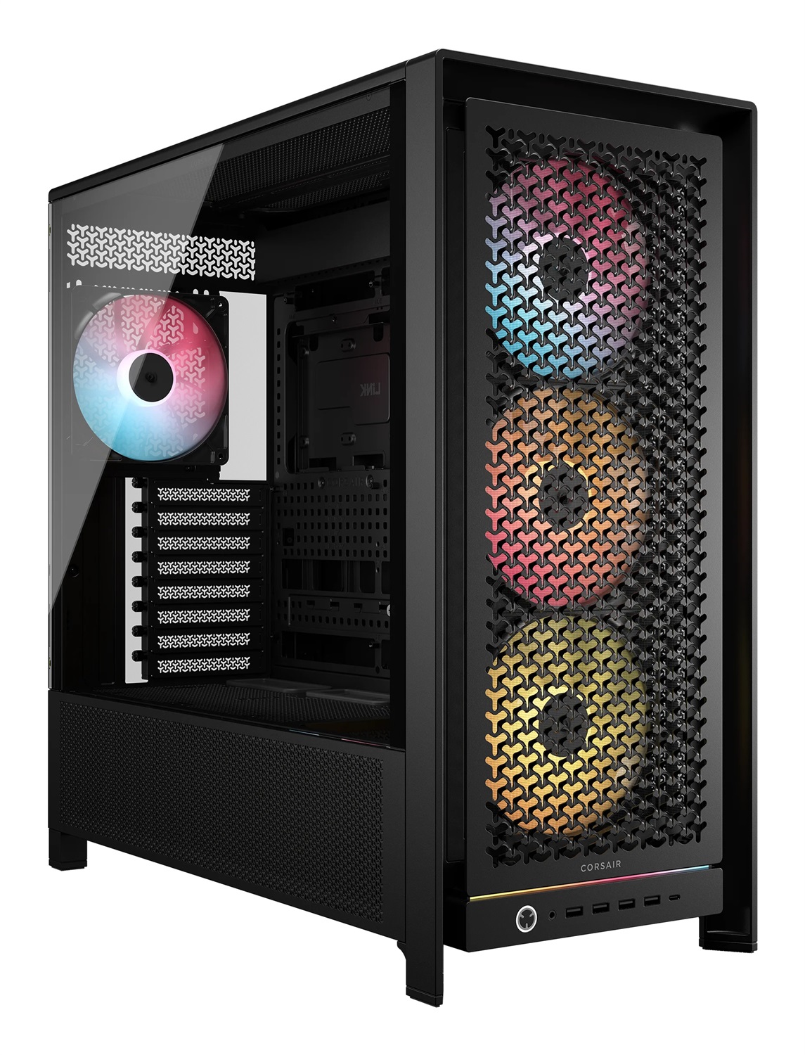 CORSAIR FRAME 5000D RS ARGB - Case Mid-Tower Modulare con Elevato Flusso d'Aria e 4 Ventole RS Preinstallate