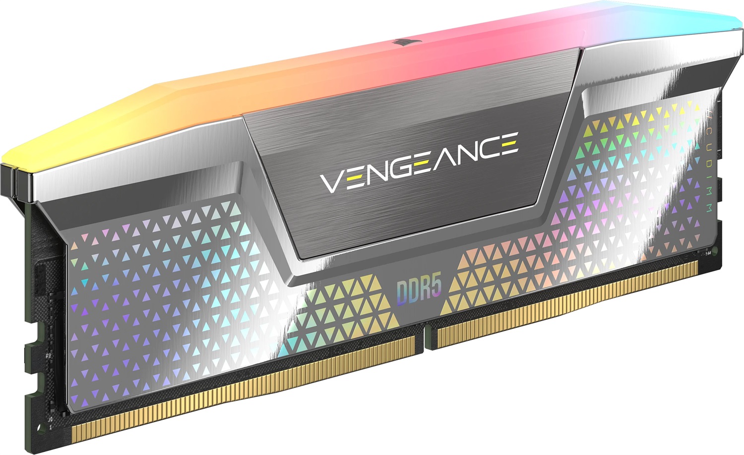 Corsair Vengeance RGB DDR5 48GB (2x24GB) 8400MHz CL40 Memoria per Computer Desktop con Illuminazione RGB - Argento