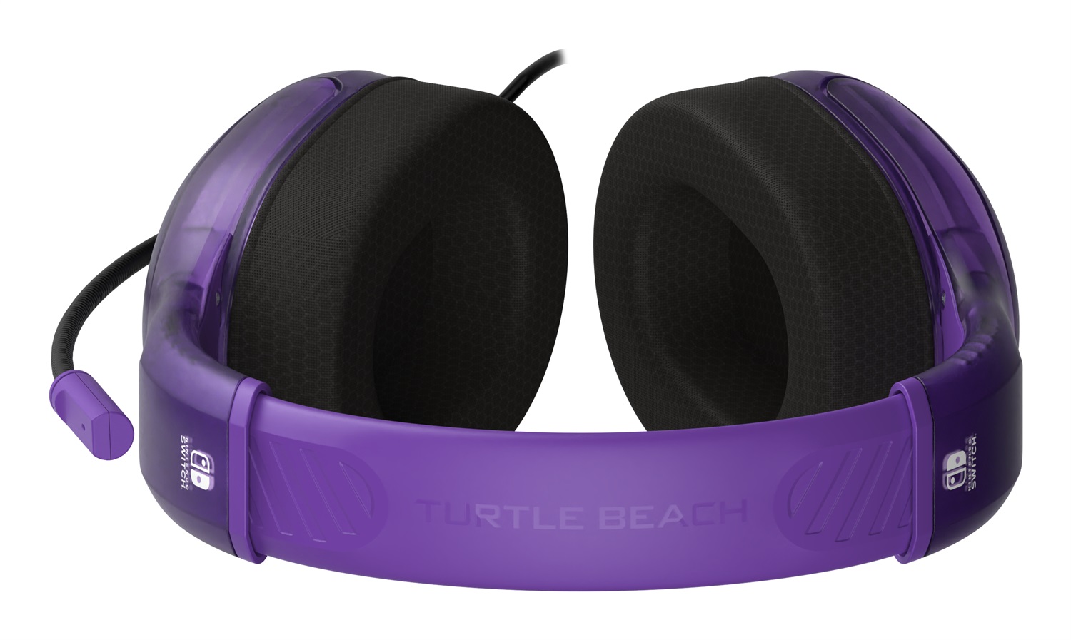 Turtle Beach Airlite Fit - Cuffie da gioco cablate con microfono flip-and-mute, altoparlanti da 40 mm, design leggero, colore nero e viola