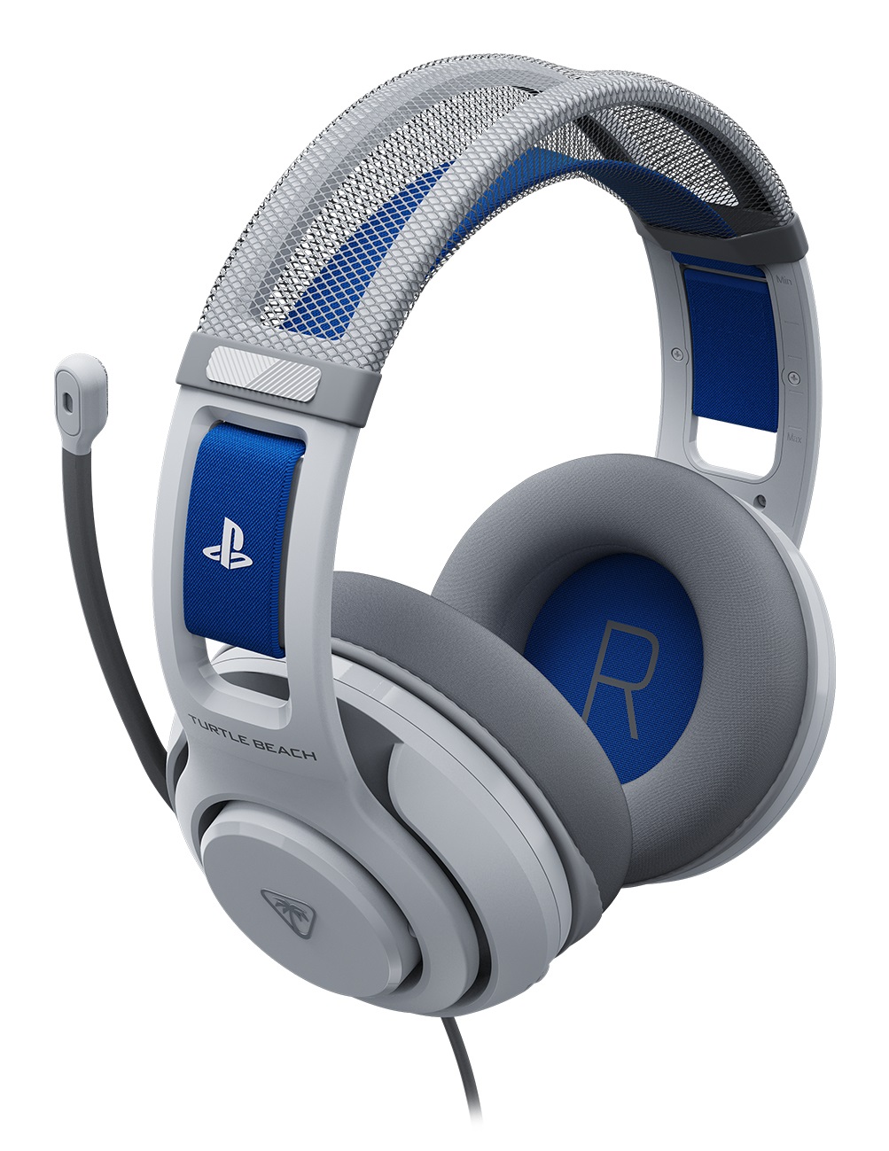 Turtle Beach Atlas 200 Cuffie da Gioco Cablate Bianco con Driver Nanoclear da 50 mm, Microfono Flip-to-Mute, Cuscinetti in Memory Foam e Archetto Mobile - Licenza Ufficiale per PS5 e PS4