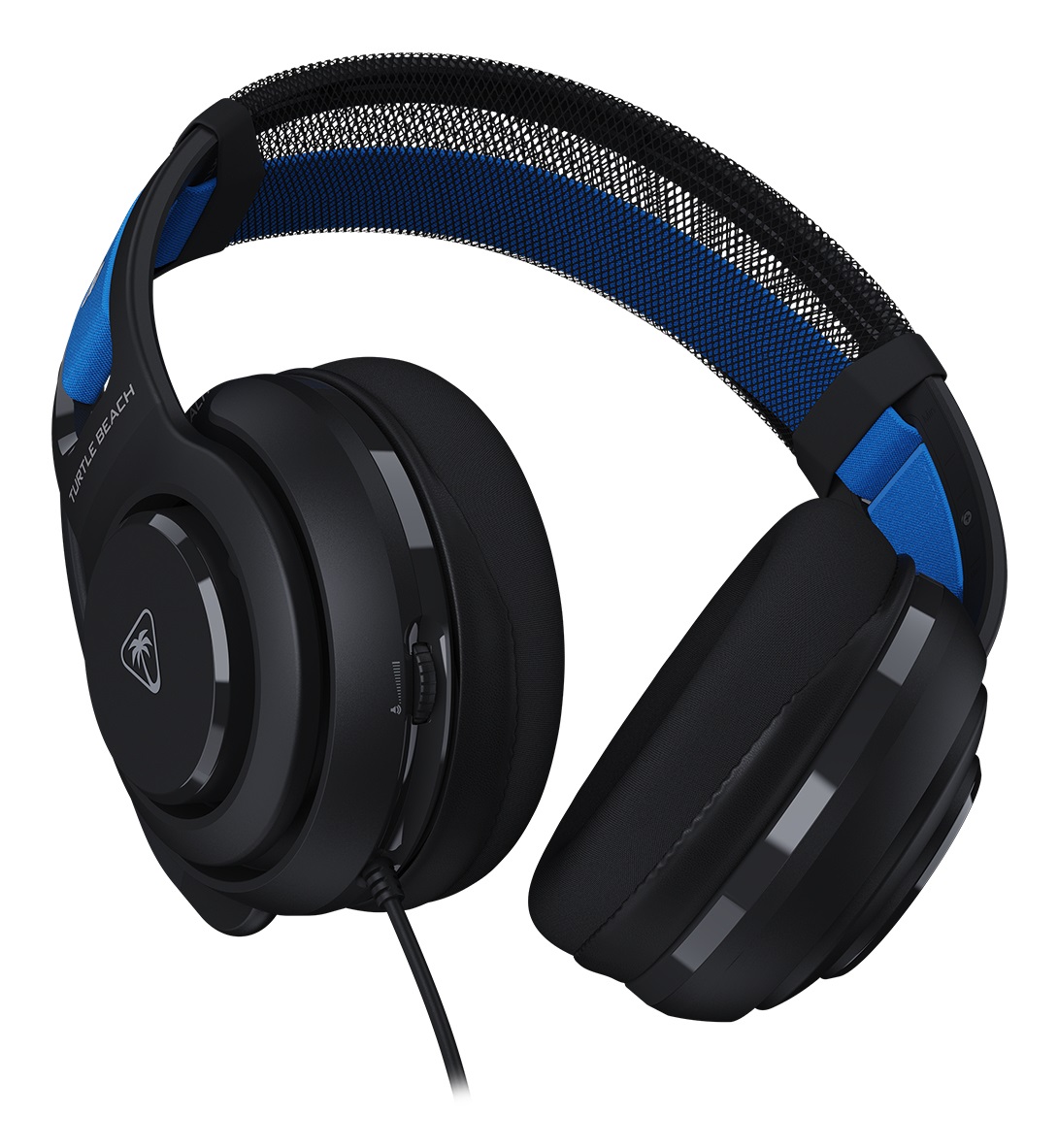 Turtle Beach Atlas 200 - Cuffie da gioco cablate nere con driver Nanoclear da 50 mm, microfono flip-to-mute e cuscinetti in memory foam per PS5 e PS4