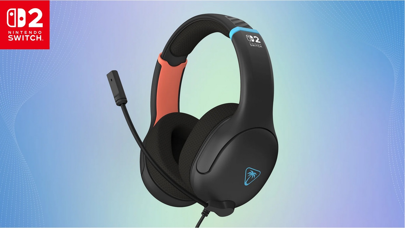 Turtle Beach Airlite Fit Nero carbone - Cuffie da gioco con cavo per Nintendo Switch e Switch 2, Resistenti e Leggere