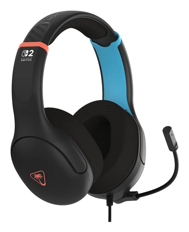 Turtle Beach Airlite Fit Nero carbone - Cuffie da gioco con cavo per Nintendo Switch e Switch 2, Resistenti e Leggere