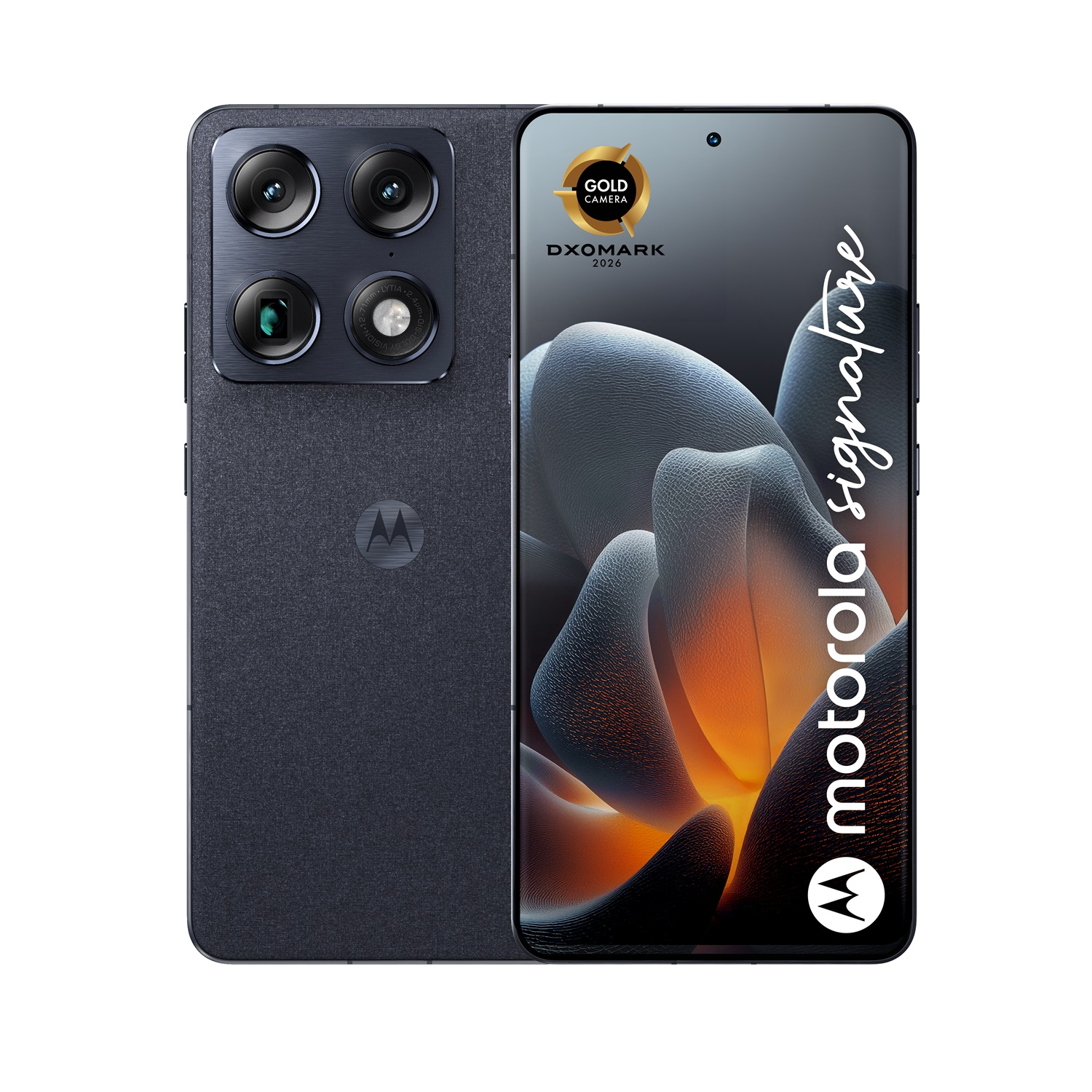 Motorola Signature - Smartphone 5G Doppia SIM 6.78'' Android 16.0, 16GB RAM, 512GB, Batteria 5200mAh, Blu scuro