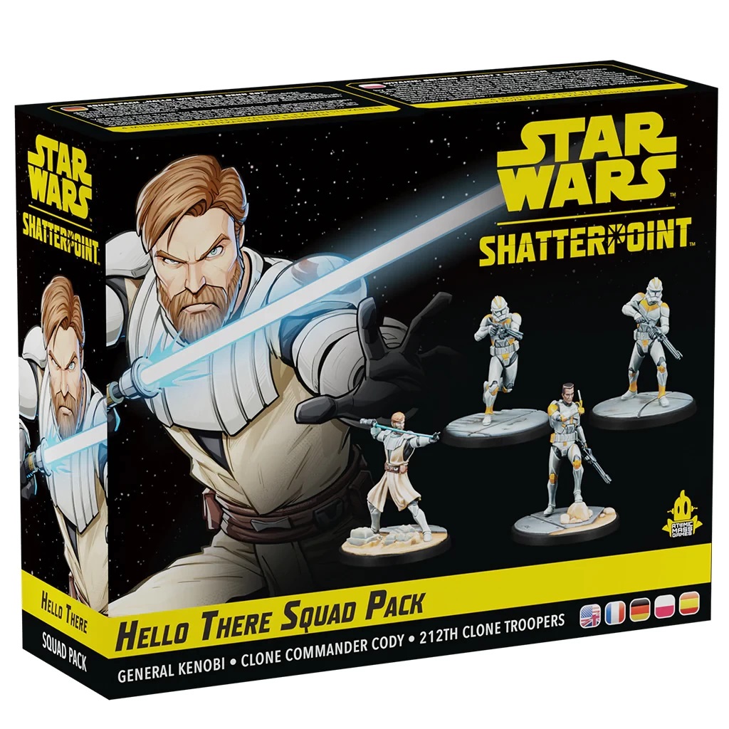 Atomic Mass Games Star Wars: Shatterpoint - Hello There General Obi-Wan Kenobi Squad Pack - Gioco di strategia di miniature da tavolo per bambini e adulti, Tempo di gioco 90 minuti