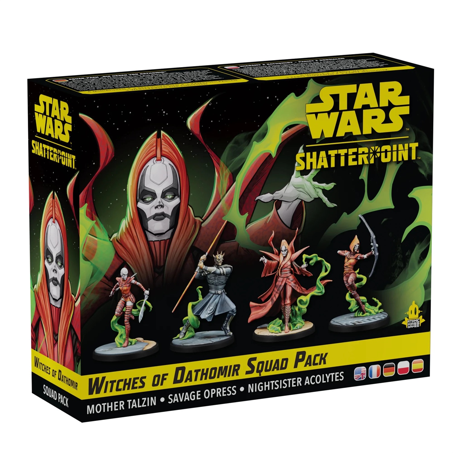 Atomic Mass Games Star Wars: Shatterpoint - Witches of Dathomir Squad Pack, Espansione Gioco da Tavolo, Edizione in Inglese, 14 Anni