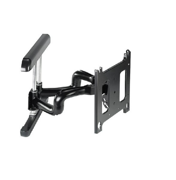 Chief PNRUB Supporto TV a parete estraibile per TV da 42 a 80 pollici, Nero, con inclinazione 5°/-17° e portata max 91kg
