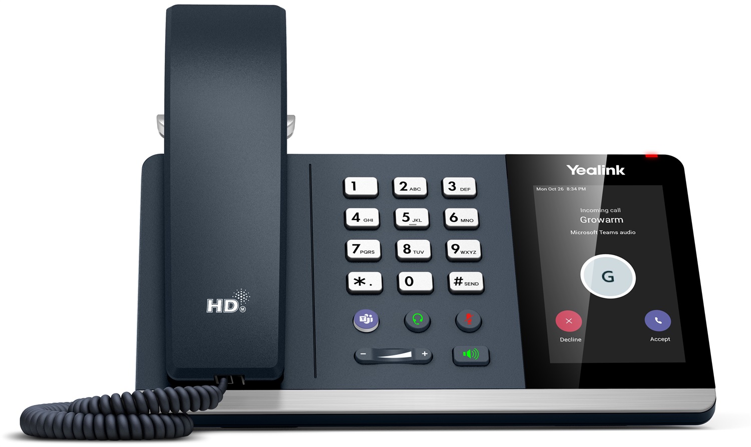 Yealink MP54 Telefono IP Grigio per Microsoft Teams con Display LCD 4