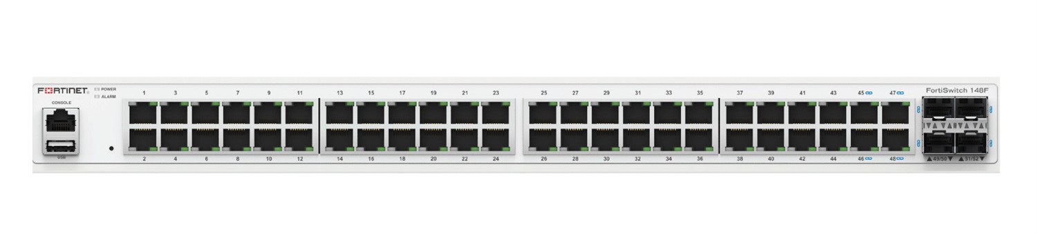 Fortinet FS-148F Switch di rete L2 48 porte Gigabit Ethernet (10/100/1000) 1U Bianco