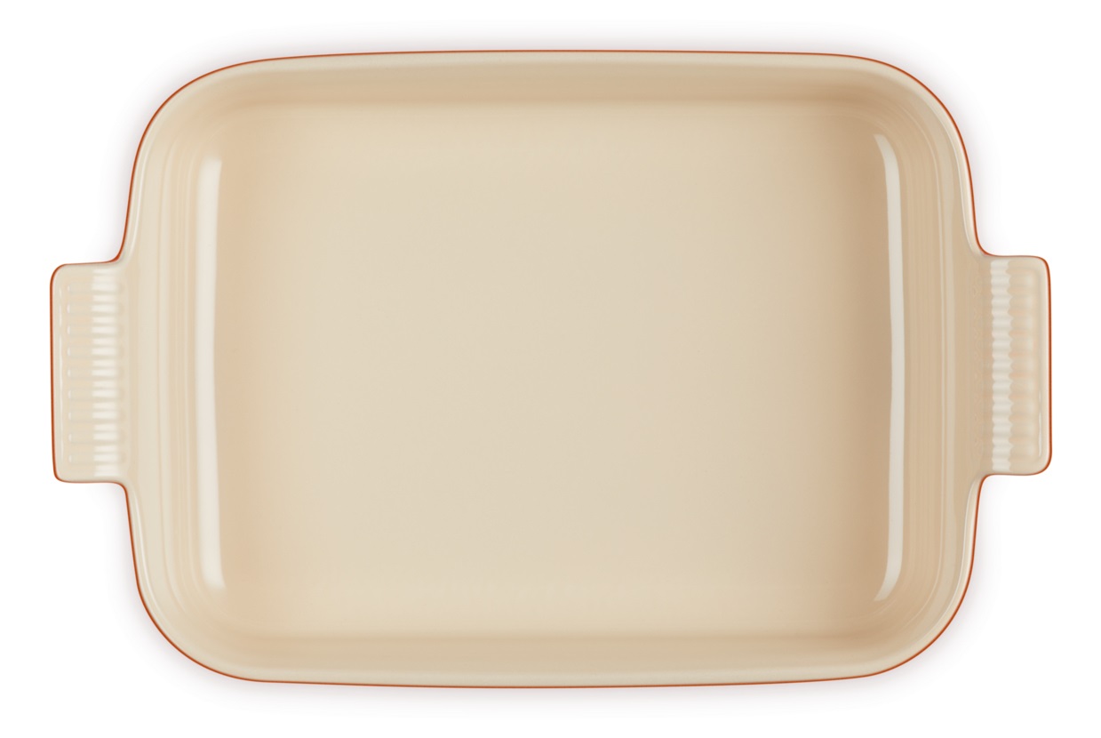 Le Creuset Pirofila Rettangolare Tradition in Gres Vetrificato, 32 cm, 4 L, Rosso Ciliegia