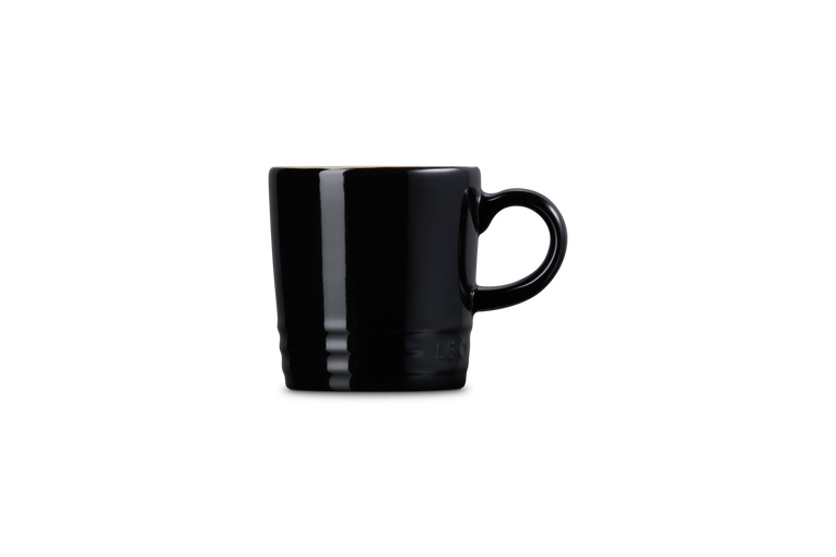 Le Creuset Tazza Espresso London in Gres Vetrificato, 100 ml, Nero Lucido