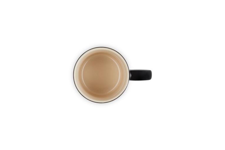 Le Creuset Tazza Espresso London in Gres Vetrificato, 100 ml, Nero Lucido