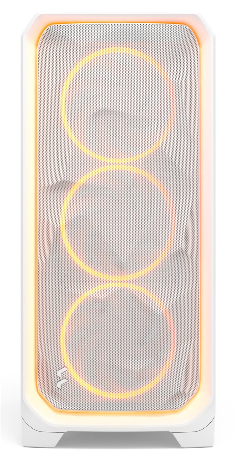 Fractal Design Meshify 3 Ambience Pro RGB Bianco - Case Gaming con Vetro Temperato e Tre Ventole ARGB