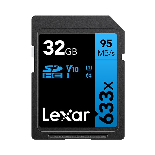 Lexar Professional 633x 32GB SDHC UHS-I Classe 10 V10 U1