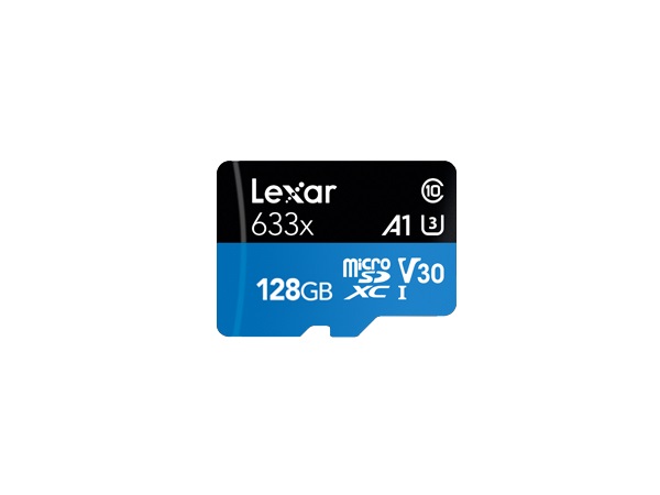 Lexar 633x MicroSDXC 128 GB - UHS-I Classe 10, Velocità di Lettura 100 MB/s, Scrittura 45 MB/s, V30