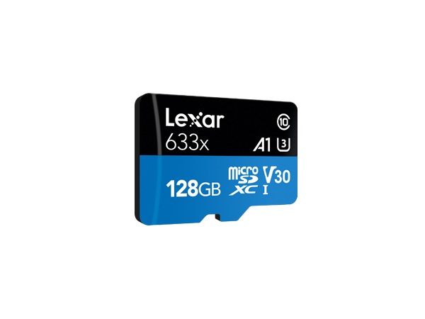 Lexar 633x MicroSDXC 128 GB - UHS-I Classe 10, Velocità di Lettura 100 MB/s, Scrittura 45 MB/s, V30
