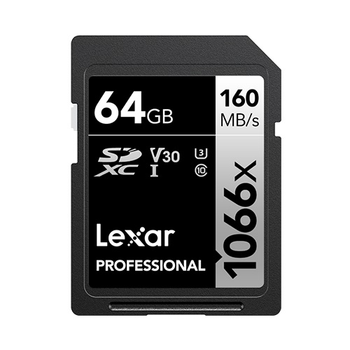 Lexar Professional 1066x 64 GB SDXC UHS-I V30 U3 Classe 10