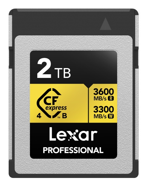 Lexar Professional Gold Scheda CFexpress Type B 2TB - Velocità R3600/W3300 MB/s per Video Raw 8K