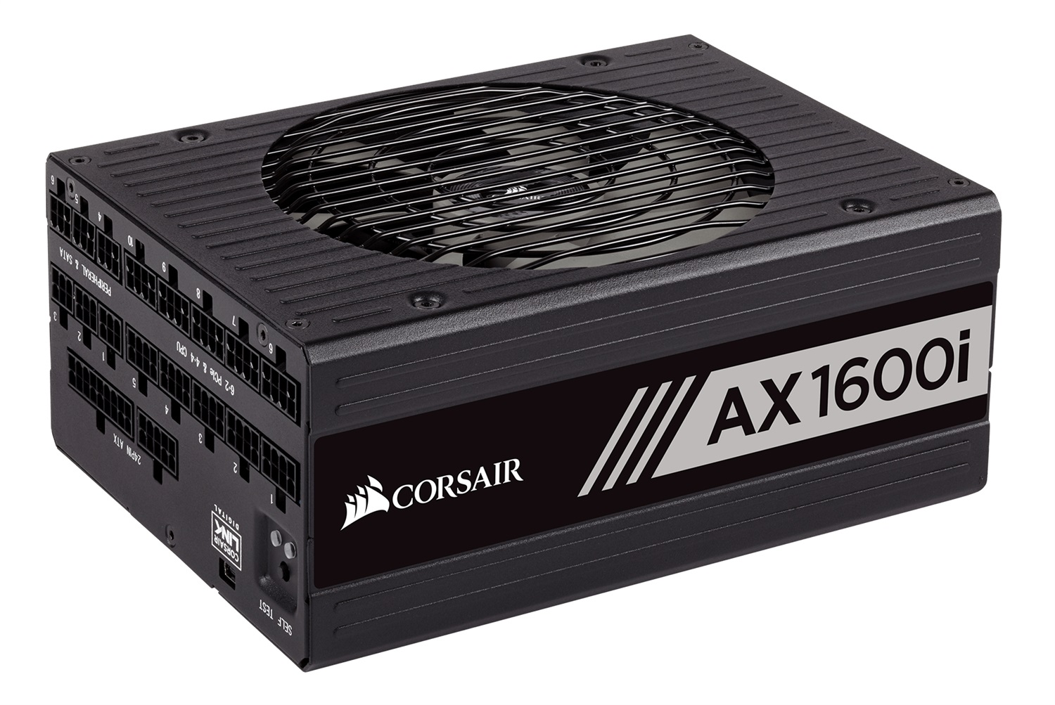 Corsair AX1600i Alimentatore per Computer 1600 W 24-pin ATX Nero - Certificazione 80 PLUS Titanium, Ventola a Bassa Rumorosità