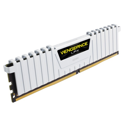 Corsair Vengeance LPX CMK16GX4M2B3200C16W Memoria RAM 16 GB (2 x 8 GB) DDR4 3200 MHz 288-pin DIMM Nero
