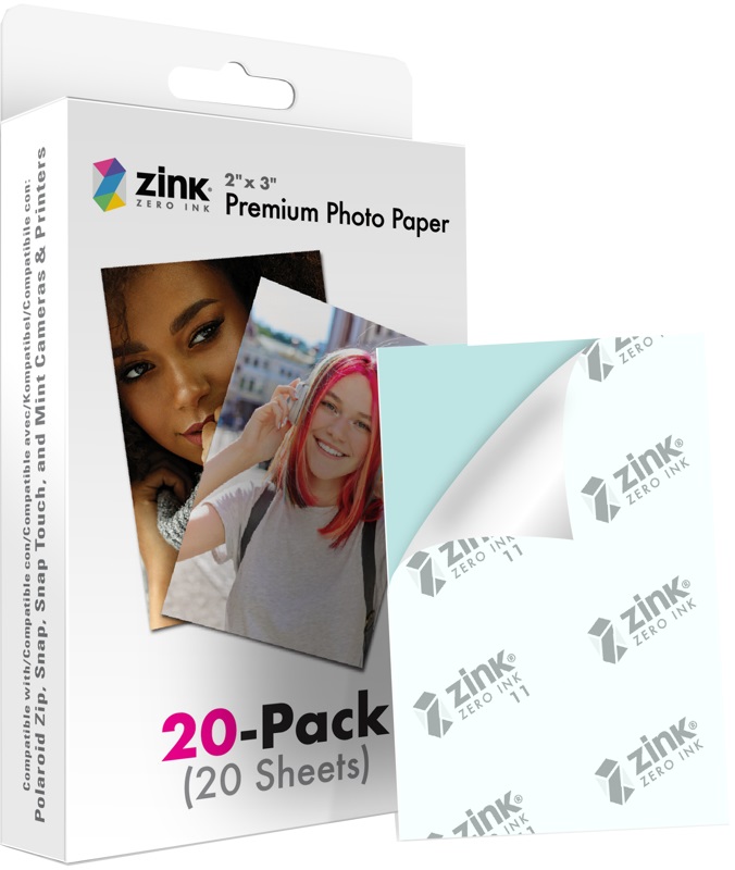Polaroid Carta Fotografica ZINK 2x3