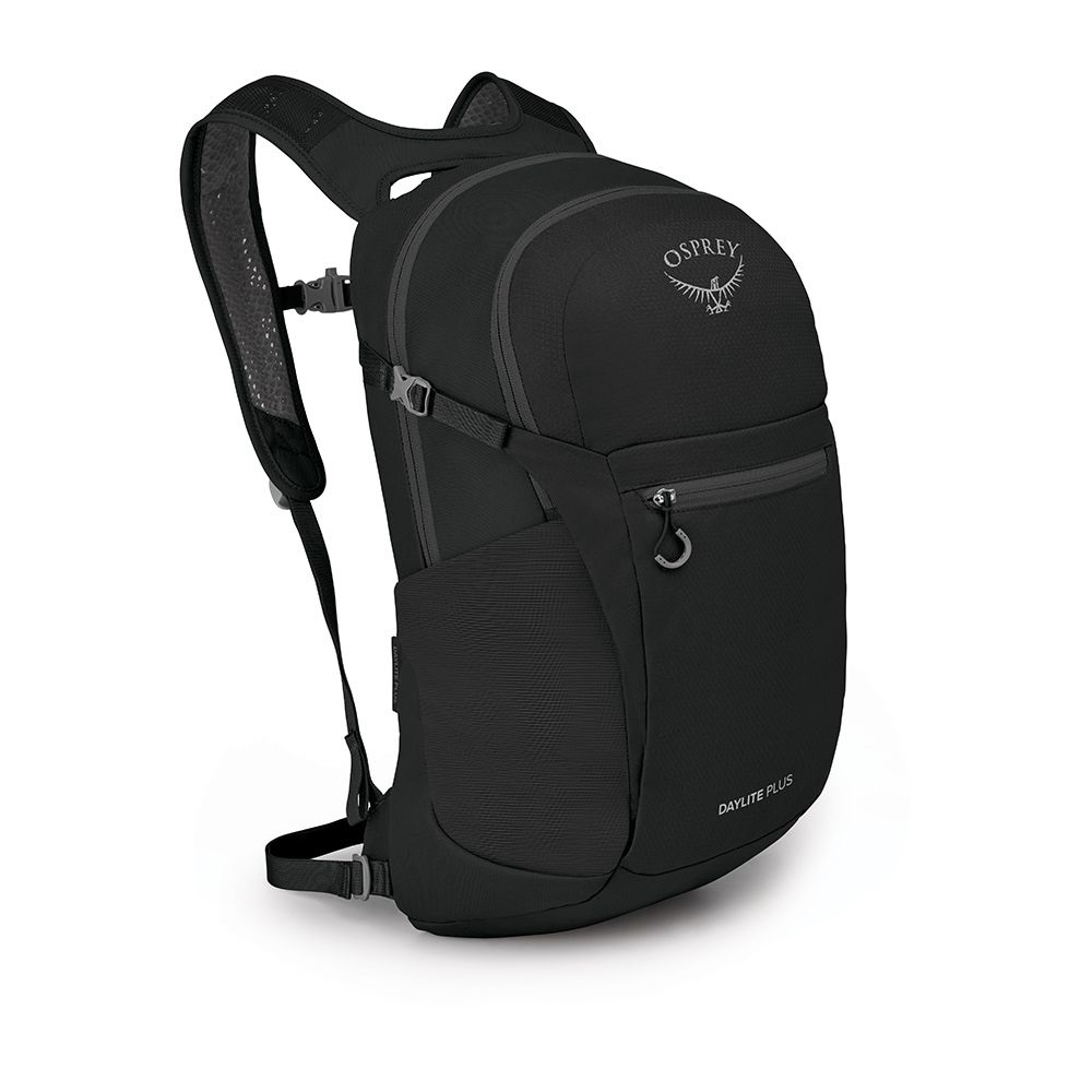 Osprey Daylite Plus Zaino Nero in Polietilene Tereftalato (PET) con Tasca Imbottita per Portatile e Spazio Aggiuntivo